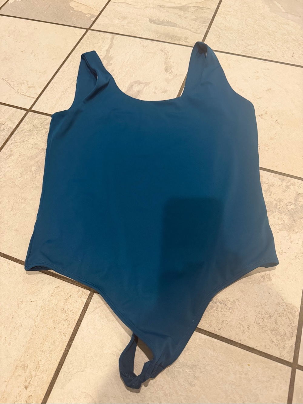 Express Teal Body Contour Scoop One-Piece